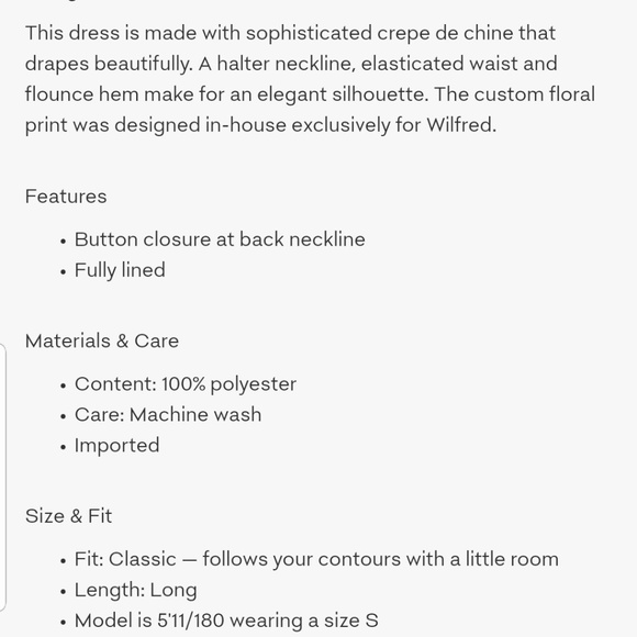 Wilfred Effet Dress with cascading roses - Picture 7 of 8